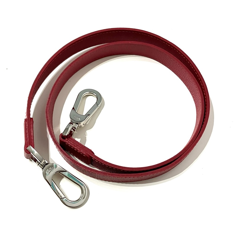 Longchamp Red Leather Replacement Shoulder Strap